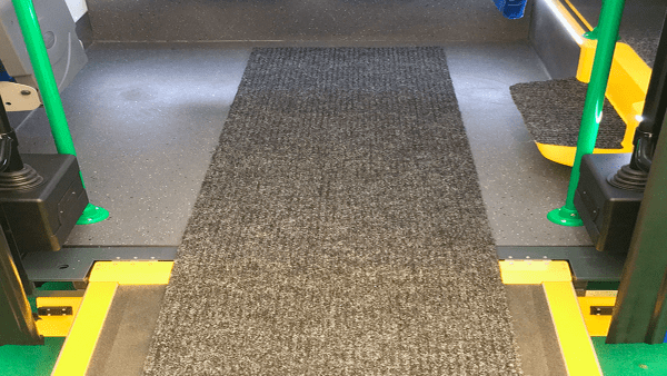 Heavy-duty carpet Earlsfield for bus