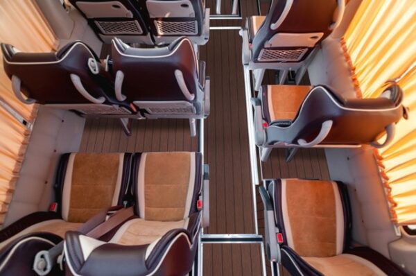 Marina Wood (oak colour) - wood effect vinyl flooring for camper, bus or any vehicle interior